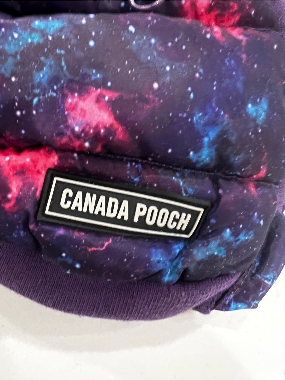 Canada Pooch Purple Galaxy Dog Puffer Jacket